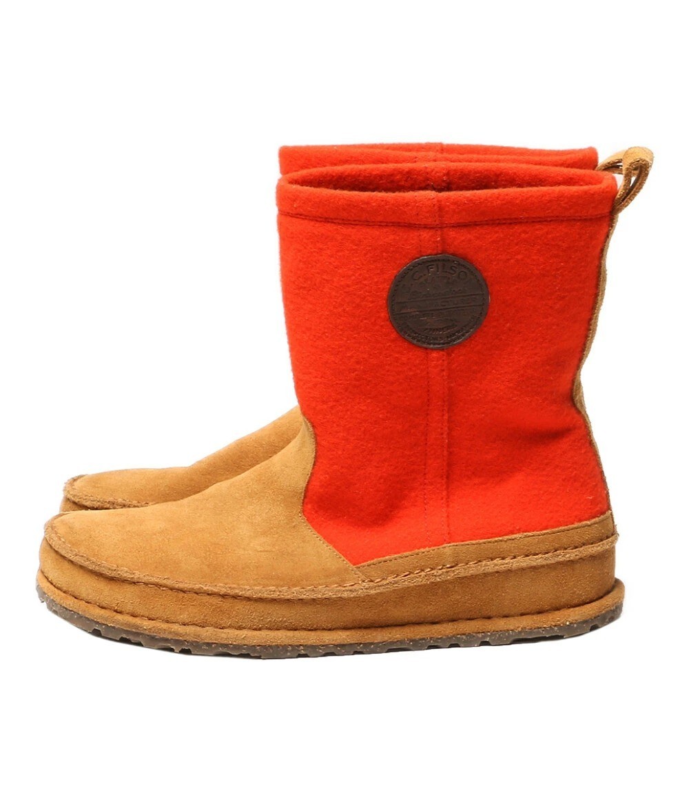 Filson Lahti Boots Men's US 10 EU 43 Beige Orange 28cm w/ Storage Bag Used image 5