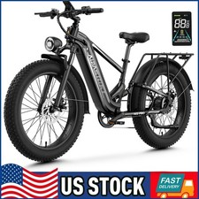 Ebike 1800W Peak Electric Bike Mountain Bicycle 26" Fat Tire 36Mph E-bike Adults