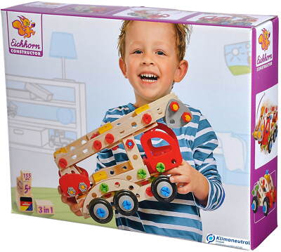 Eichhorn Constructor Feuerwehrauto, Krankenwagen Polizeiauto 155 Teile 100039085
