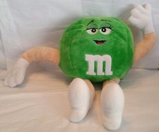 M M's World Green M M Adjustable Arms Legs 16" Plush Soft Toy Stuffed Animal