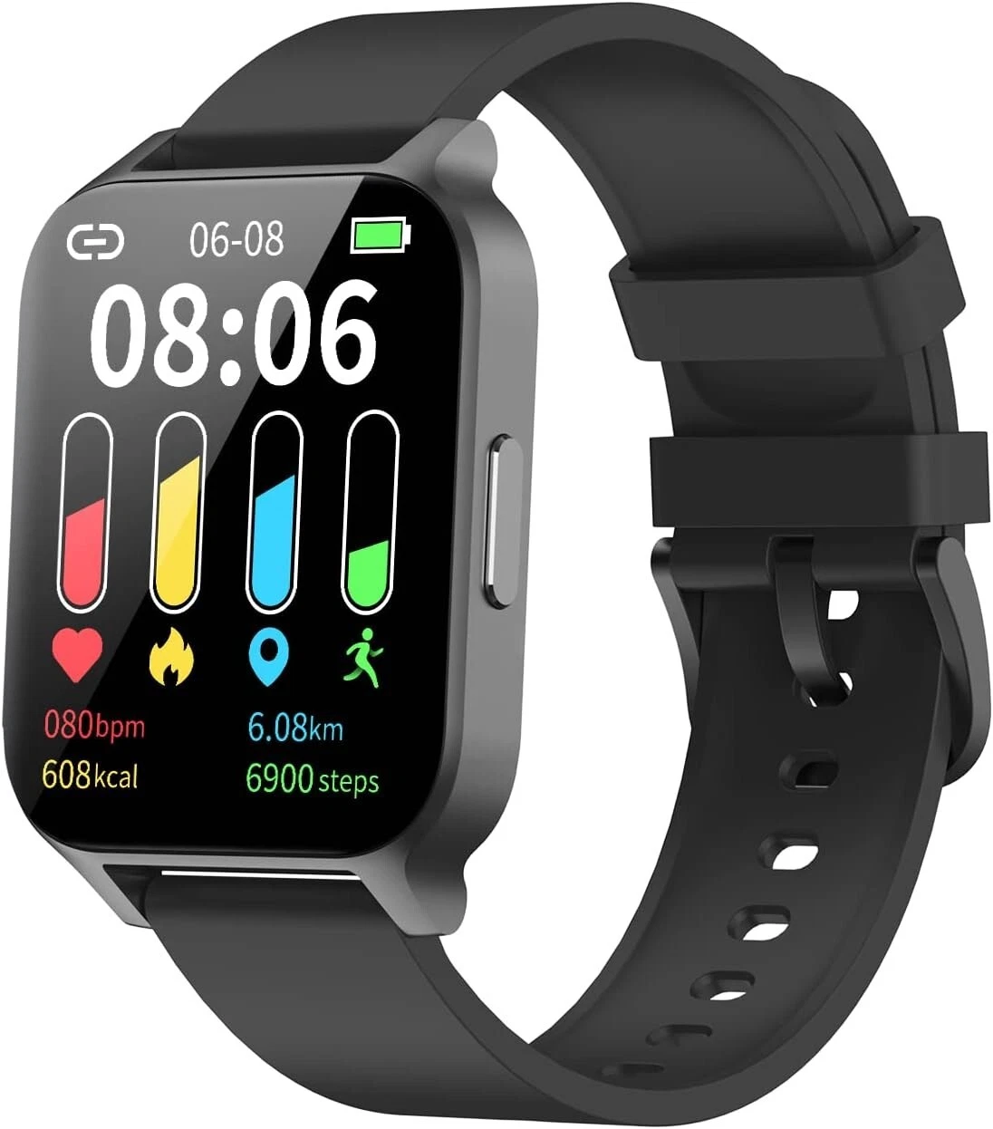 Smart Watch Men Women with Phone Function Wristwatch Sports Watch for Android IOS