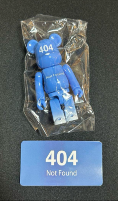 Bearbrick Series 48 SECRET RARE 404 Not Found -100% Medicom Bearbrick Series 48 SECRET RARE 404 Not Found -100% Medicom