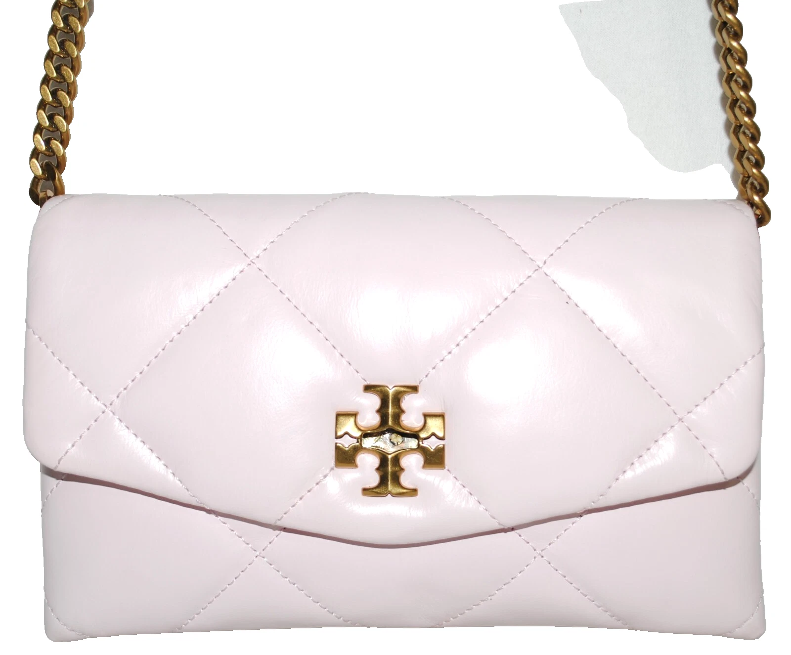 Portafoglio Tory Burch Kira Chevron Chain Rosa (vedi condizioni) $398