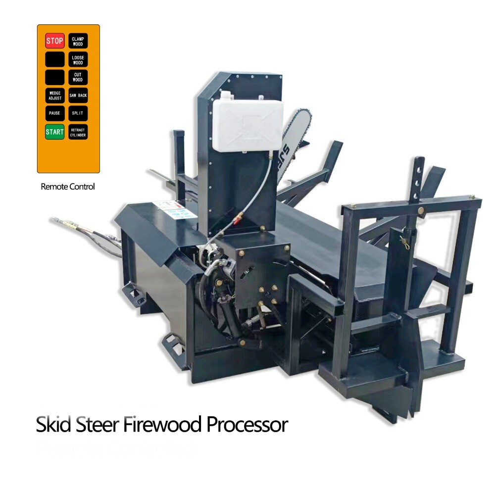 30t Wood Processor Log Splitter Skid Steer Attachment Firewood ...