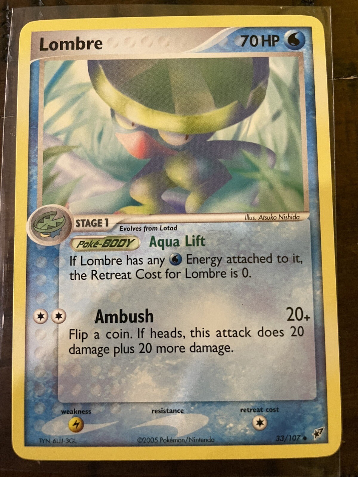 Lombre - 33/107 - Regular Uncommon Ex Deoxys Pokemon TCG NM