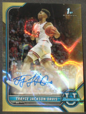 Trayce Jackson Davis 2021-22 Bowman Chrome Autograph Gold Rookie (12/50)