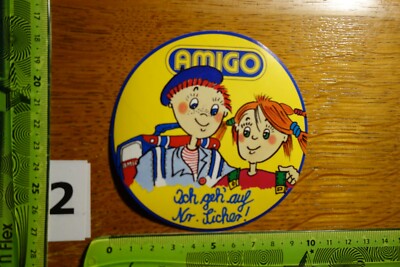 Alter Aufkleber Spieleverlag Kartenspiel AMIGO Zac Uno Campus (E)