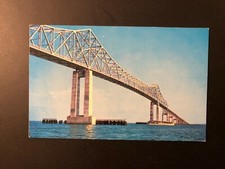 Old Vintage "SUNSHINE SKYWAY BRIDGE-FLORIDA." Postcard Made in USA