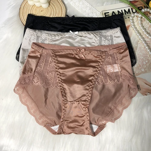 Sexy Womens 5 Packs Lot Satin Panties French Underwear Ladies Briefs Lingeries - Picture 2 of 14