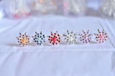 10 Pieces Fashion Wedding Bridal Pearl Crystal Flower Hair Pins Clips Bridesmaid