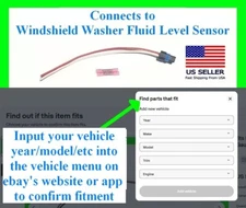 fits GM Chevy Windshield Washer Fluid Level Sensor Connector Harness Plug Wiring