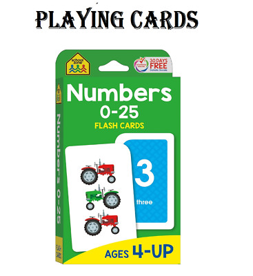School Zone Numbers Flash Cards: Toddler, Preschool, Kindergarten, Learn     