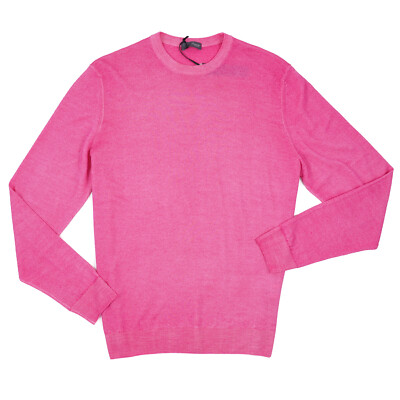 Drumohr Pink Lightweight Superfine Merino Wool Sweater M (Eu 50)