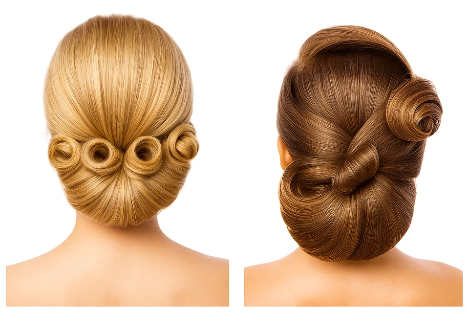 Professional Hair Styling Tools 4 Pcs Set Ponytail Bun Braids Beauty Accessories - Image 3 of 4