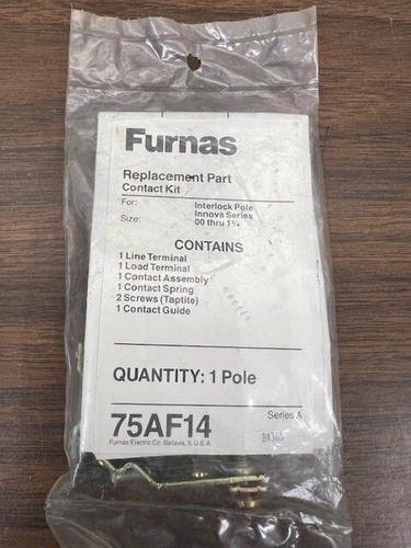 Furnas Siemens 75AF14, 1 Pole Contact Kit, OEM, NEW