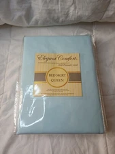 Elegant Comfort Baby Blue Egyptian Cotton 1500 Thread Ct Queen Size Bed Skirt 