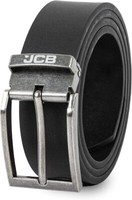 JCB Leather Belts Mens - Black Leather Belts for Men - Smart Casual Jeans Black