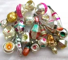 23 Antique Vintage USSR Glass Christmas Ornament Xmas Tree Decoration Old Set