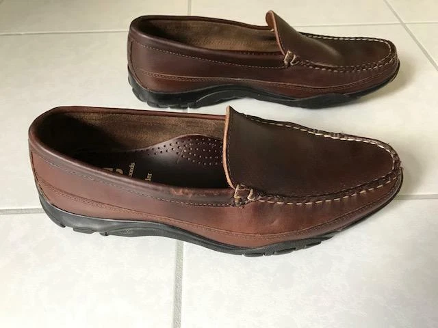 Мужские мокасины для вождения Allen Edmonds Boulder Venetian, коричневые, 9,5 D - Изображение 3 из 4