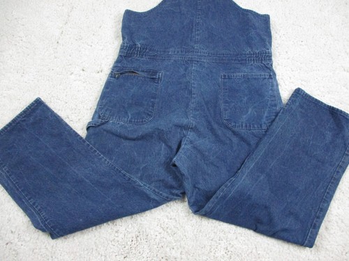 Berne Bercowear Carpenter Overalls men Large Indigo Reglar wide legs Jumpsuit - Picture 14 of 19