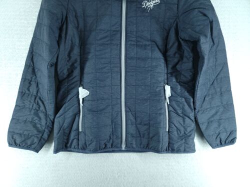 CUTTER AND BUCK LOS ANGELES DODGERS MENS GREY PRIMALOFT JACKET- BLUE NWT SIZE L - Picture 3 of 13