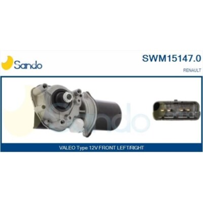 Wischermotor Sando SWM15147.0 für Renault Vorne