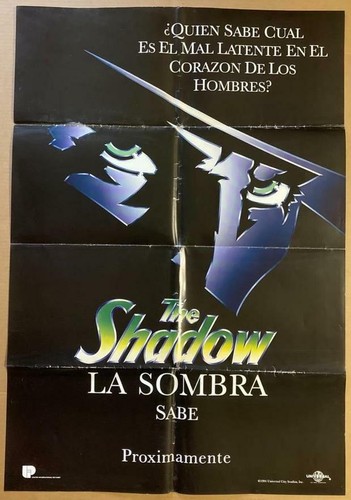 Alec Baldwin SHADOW 1994 27x41 Org Movie Poster 2442