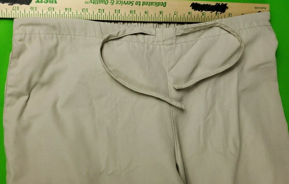 Lote de 2 Cherokee 4101p Caqui Mujer Cintura Elástica Exfoliante Parte Inferior M Petite 34+W 28L Foto 4 de 4