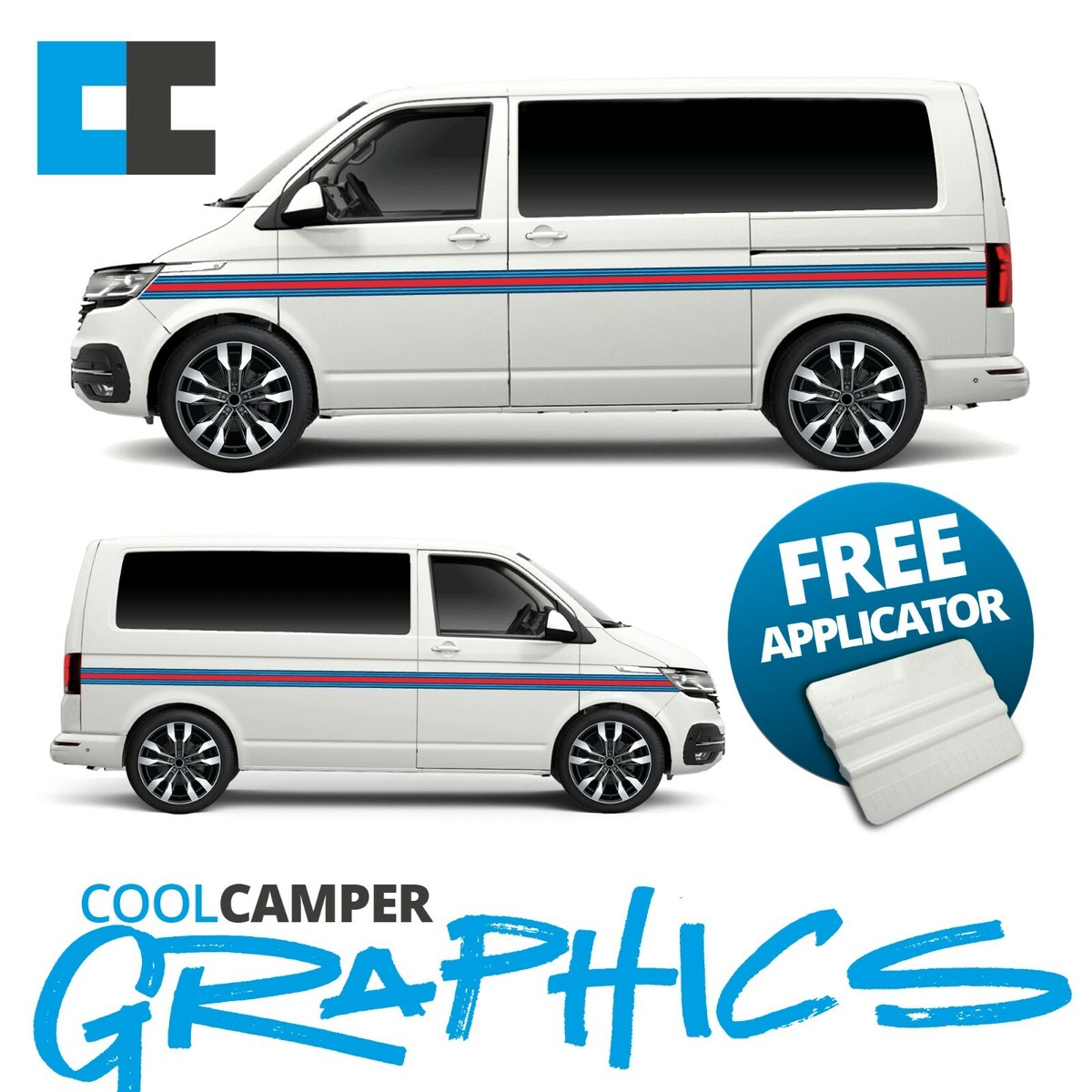 Adesivi Per Minigonne Laterali Per VW Transporter T4 T5 T6, 2PCS Adesivi Per Auto Camper Van Side Racing Stripes Grafica Decalcomanie Per Pellicole In Vinile - Foto 12