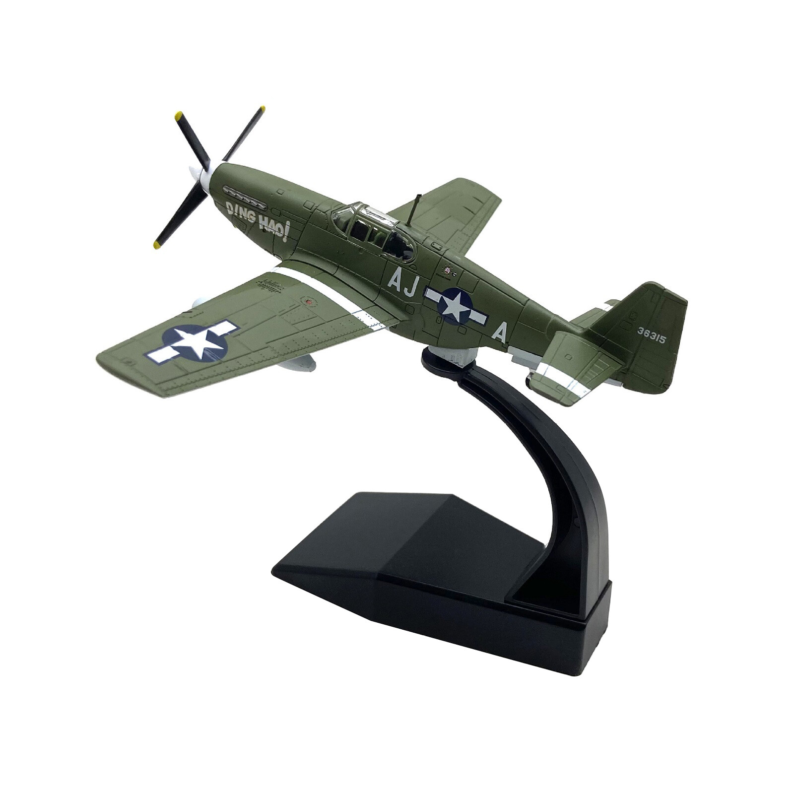 1:72 Military WW2 P-51B Mustang Fighter Alloy Aircraft Model Plane Ornaments E