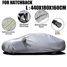 Car Cover For Hatchback Silver Uv Snow Dust Rain Resistant Protector 173x71x 63 Car Cover For Hatchback Silver Uv Snow Dust Rain Resistant Protector 173x71x 63