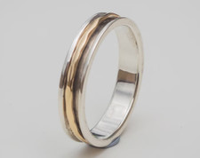 Lovely 925 Sterling Silver Spinner Ring Wedding Handmade Jewelry Gift A-652