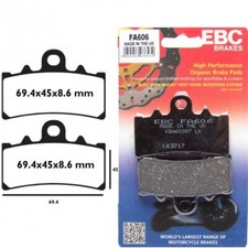 Paire de plaquettes de frein EBC FA606 ( 1 jeu de 2 plaquettes) avant
