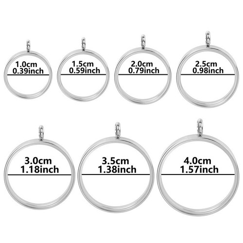 DIJES FLOTANTES MEDALLÓN MEMORIA VIVA COLGANTE ACERO INOXIDABLE PLATA PERSONALIZADO - Imagen 2 de 17