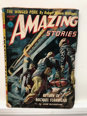 Amazing Stories  Vol 26   # 8   PULP    VERY GOOD   1952   See below