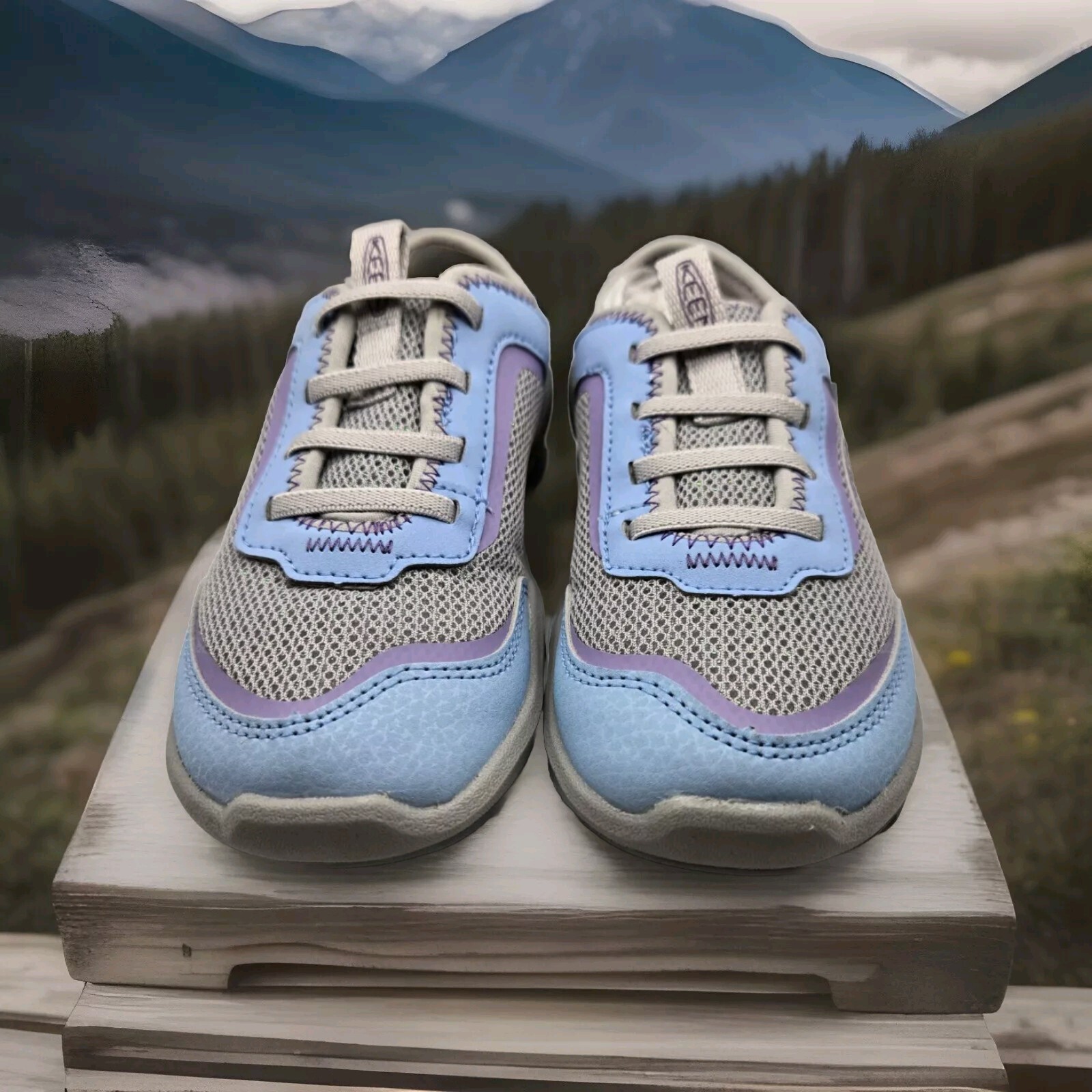 Sneakers casual Keen Knotch Tracer per bambini 1026395 taglia 11 Lt blu viola scintillanti