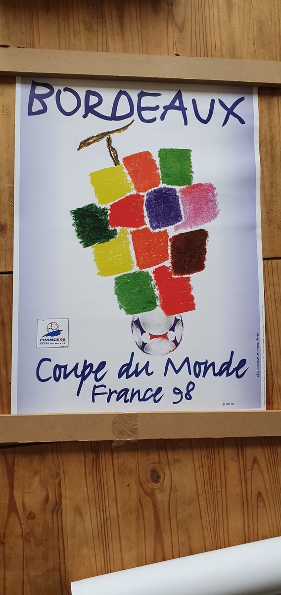 Affiche coupe du monde de football 1998 - France
