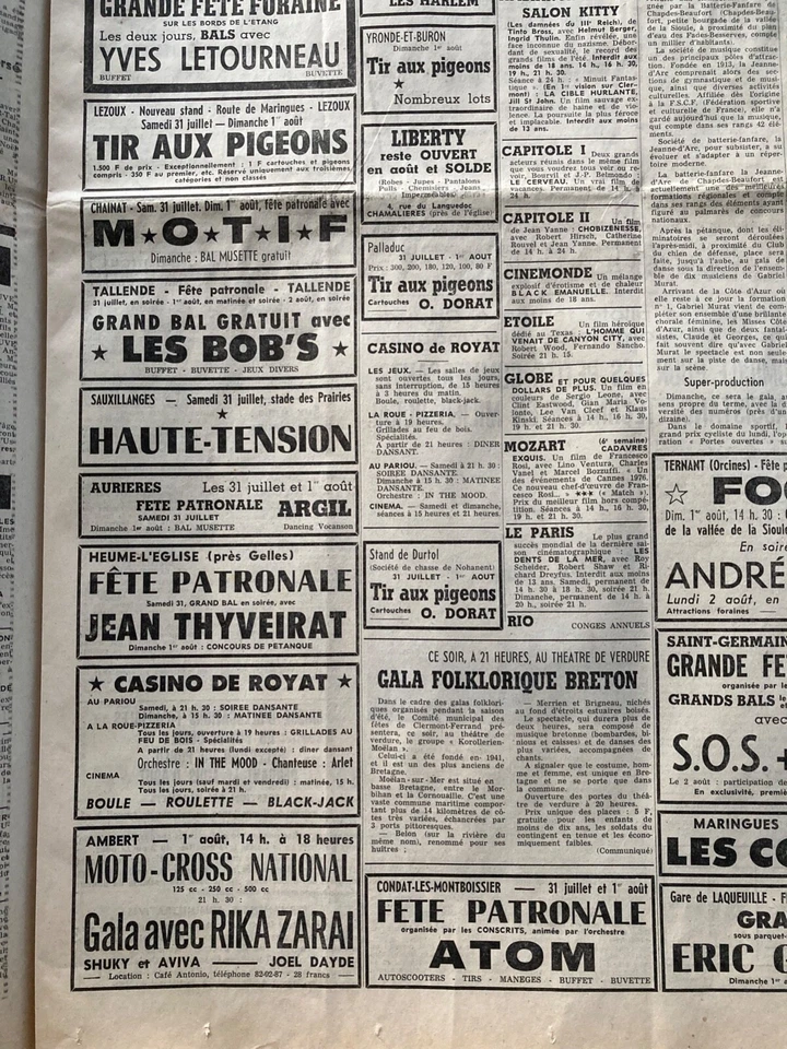 LA MONTAGNE DU 31 JUILLET 76 - RIKA ZARAI - Photo 3/3