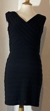Adrianna Papell 8 Dress Black Lined Party Elegant Evening 382