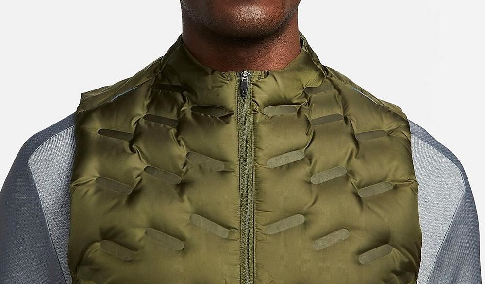 nike therma fit adv repel men's down fill running vest