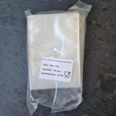 10 x 15 cm Vakuumbeutel mit Struktur Siegelrandbeutel goffriert 100 x 150 mm