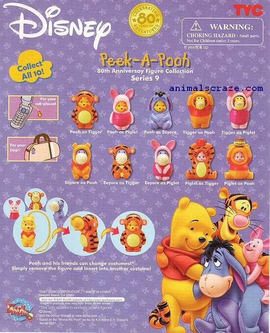 pooh!AHCKTB様 リクエスト 4点 まとめ商品 80th Anniversary Peek a Pooh Collection Series 9 - Etsy