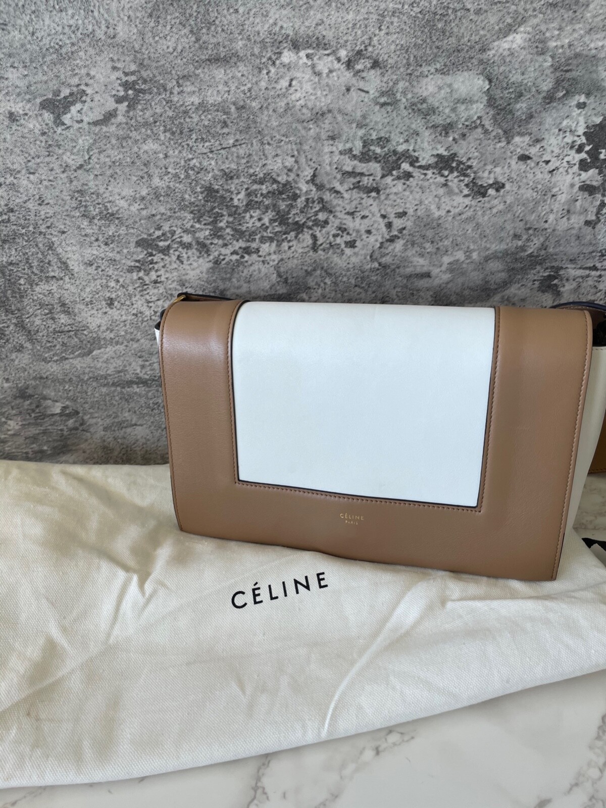 Pre-Owned Authentic CELINE Frame Handbag Shoulder Bag Strap Bag image 2