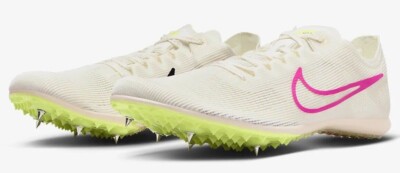 Nike Zoom Mamba 6 Track & Field Distance Spikes Sail/Lemon DR2733-101 Size 13 All Gender Zoom Mamba 6 Spike - Sail/Fierce Pink/LT Lemon  main image 4