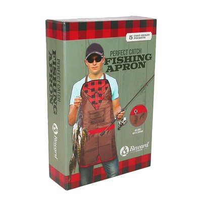 Reward Lodge Men's Perfect Catch Fishing Apron with Five Pockets NEW