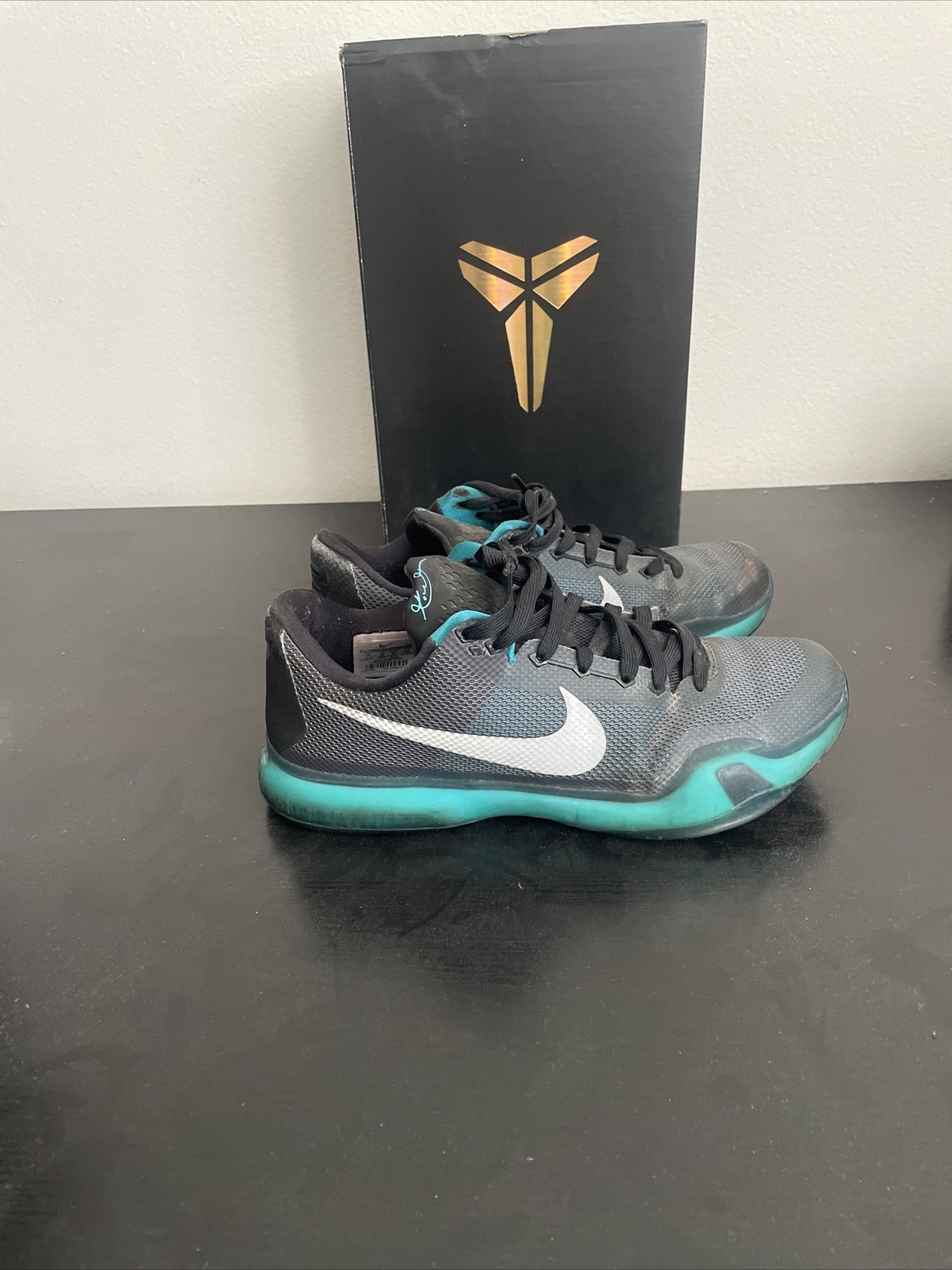 Nike Kobe 10 X 'Liberty' 2015 Blue Teal Basketball Shoes Size 11 705317