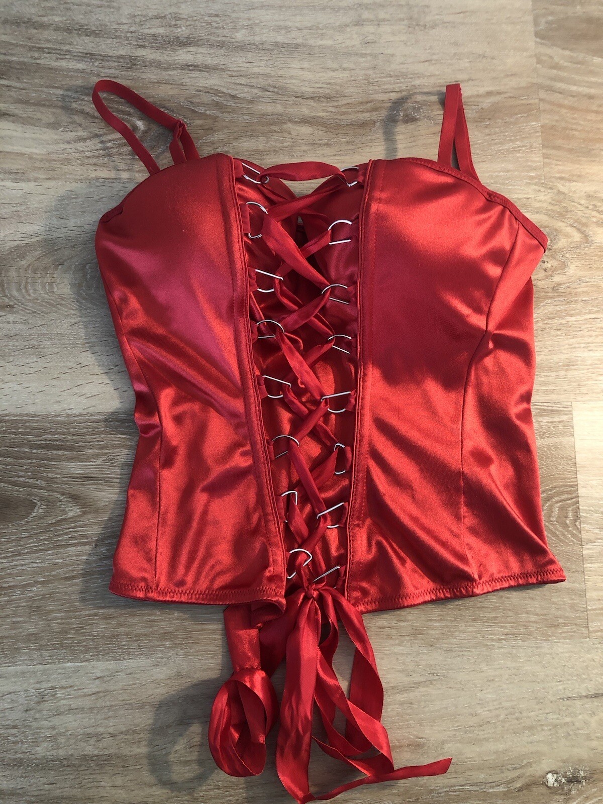 Spirit Halloween Corset Adult Medium Womens Red Renai… Gem