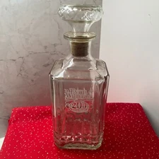 Evan Williams Kentucky Distillery 200th Anniversary Glass Whiskey Empty Bottle