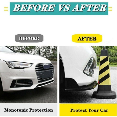 For Fiat Abarth 595 500 Hatchback Gloss Black Front Bumper Spoiler Lip Splitter - Picture 13 of 16