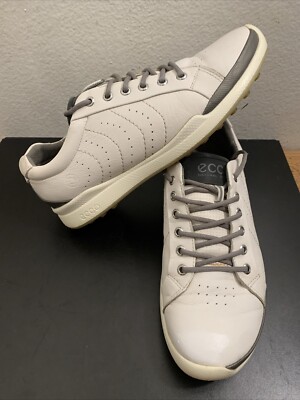 Ecco Natural Motion Biom Yak Leather Spikeless Golf Shoes White Unisex W12/10M